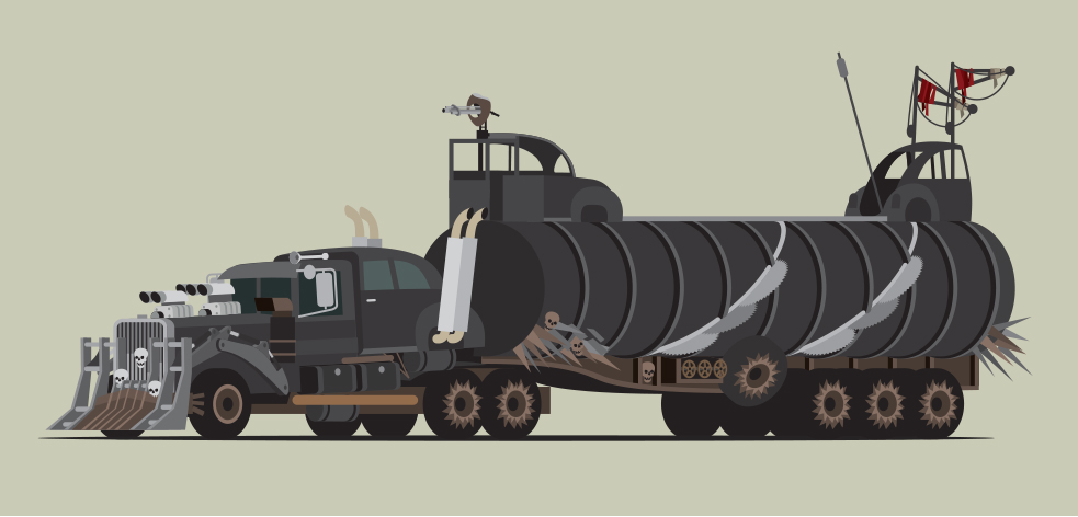 All The Awesome Cars From Mad Max: Fury Road In One Cool Graphic
