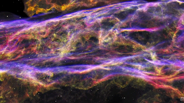 Totally Spectacular Flyover Through The Veil Nebula