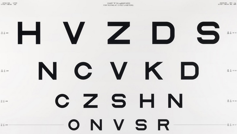 Gallery of Snellen Eye Chart Reinvented for Designers - 1