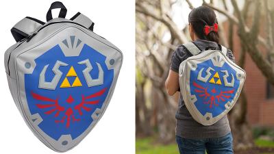 Legend Of Zelda Shield Backpack Must Be How Link Carries All That Gear