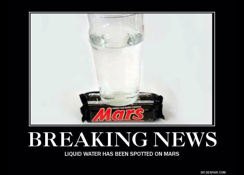 Everyone On The Internet Had The Same Joke About Finding Water On Mars