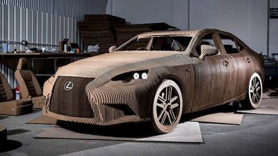 You Can Drive Lexus’ Laser-Cut Cardboard Car, But You Probably Shouldn’t