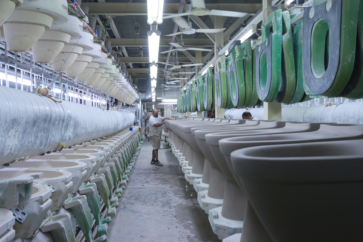 A Rare Peek Inside A Factory Where Toliets Are Born