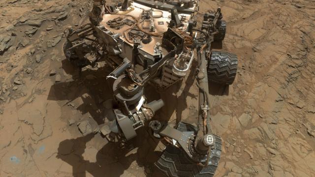 There’s Something Odd In The Shadows Of The Curiosity Rover’s Selfie