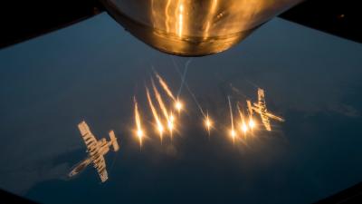 Two Sated Warthogs Light Up The Sky In Spectacular Fashion