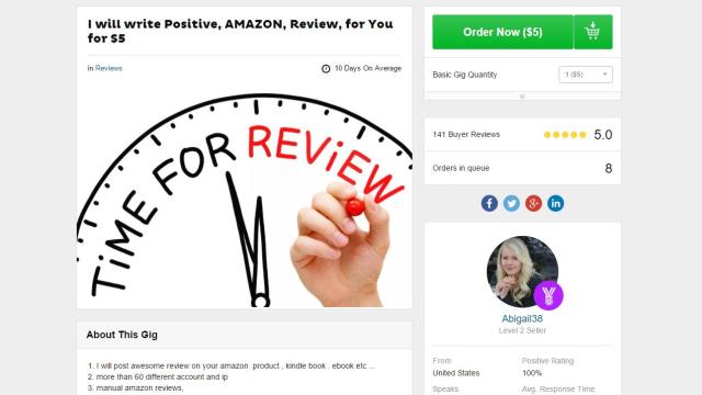 Amazon Is Suing 1000 Fake Five-Star Reviewers