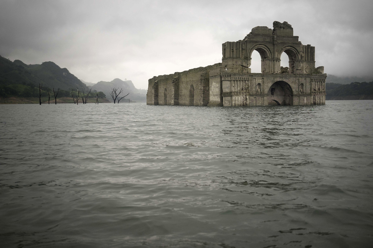 Drought Brings A 16th-Century Mexican Temple To The Surface Again