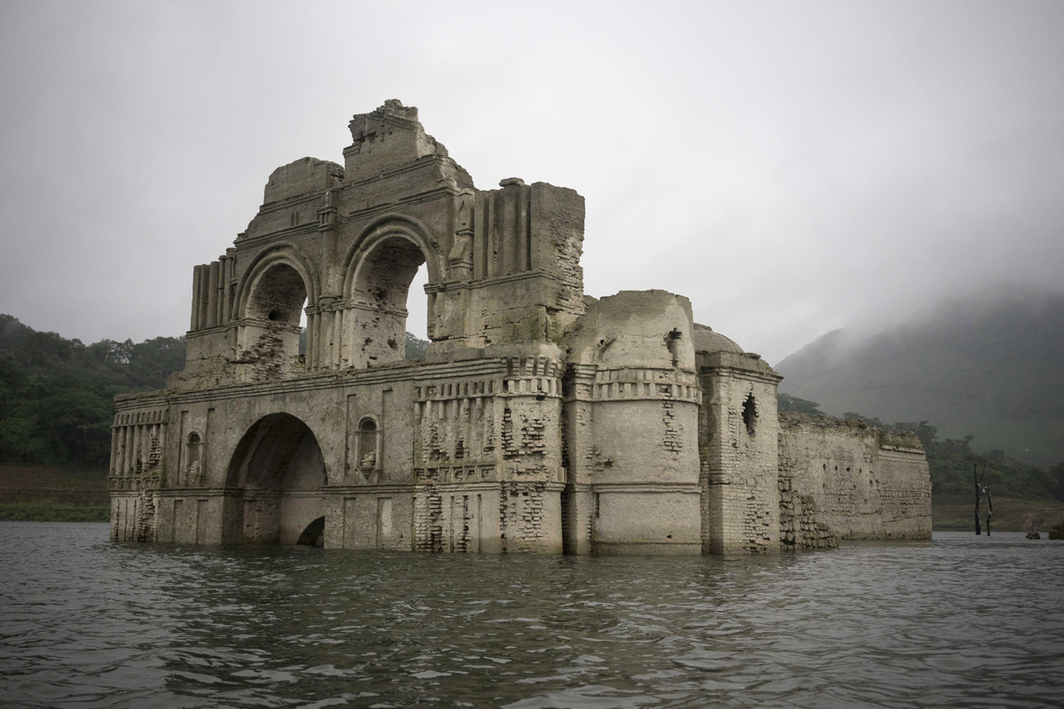 Drought Brings A 16th-Century Mexican Temple To The Surface Again