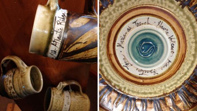 Own A Piece Of The K-T Layer With These Ceramics Glazed With Deep Sea Mud