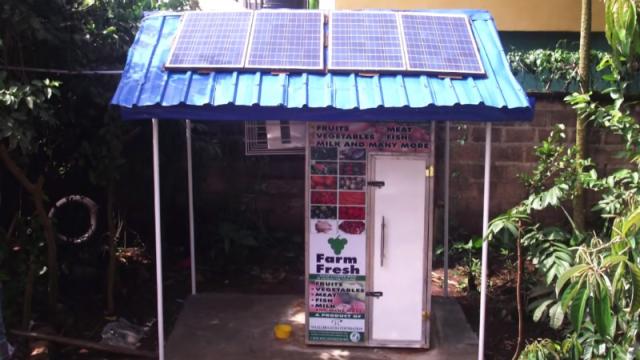 In Nigeria, Solar-Powered Fridges At Outdoor Markets Save Food From Spoiling