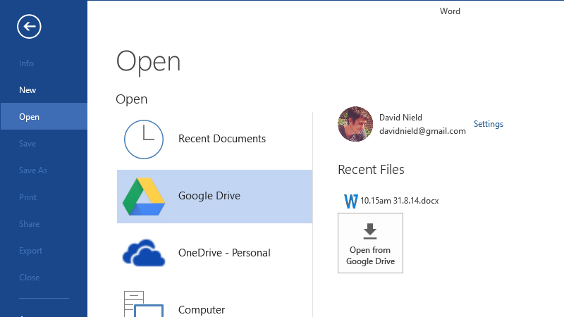 This Plug-In Puts Google Drive Inside Microsoft Office