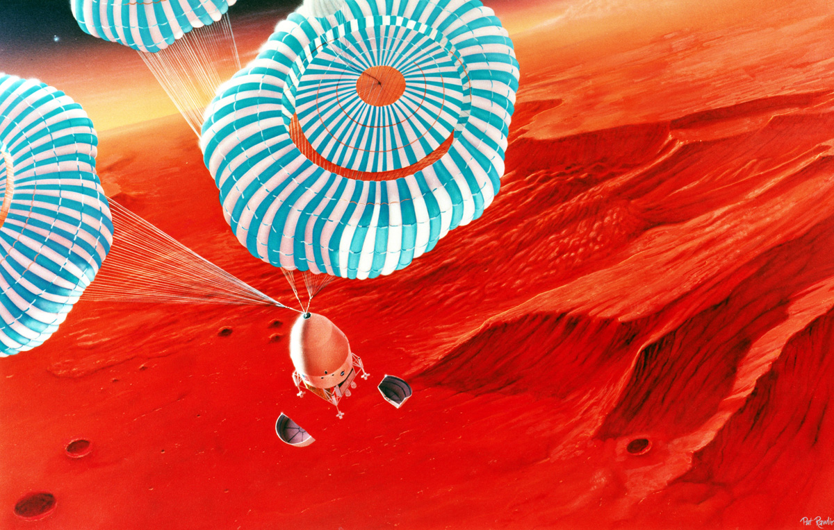 This Artist’s Cheerful Renderings Of Space Exploration Look Like Stills From The Martian