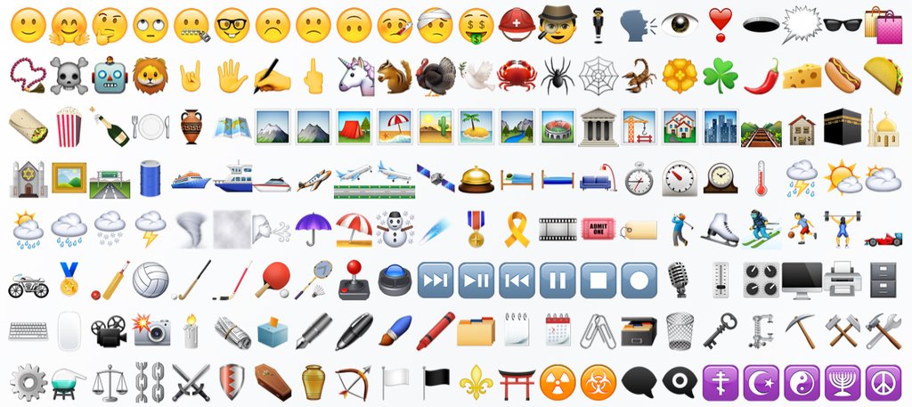 All The New Emoji From iOS 9.1