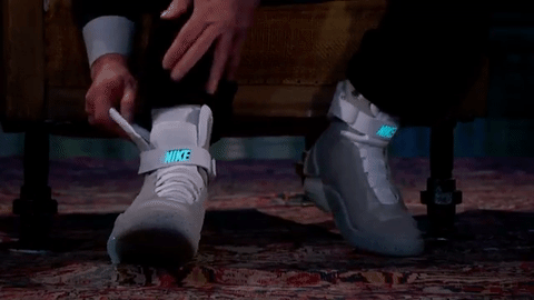 Michael J. Fox Tries On His Self-Lacing Nike Mags For Jimmy Kimmel