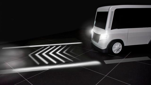 Mitsubishi Is Developing Projector Turn Signals To Give Early Warning To Pedestrians And Drivers