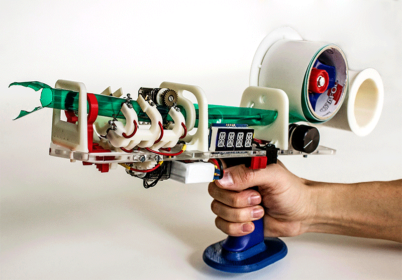 An Upgraded Tape Gun Lets You Quickly Build Life-Size Wireframe Prototypes
