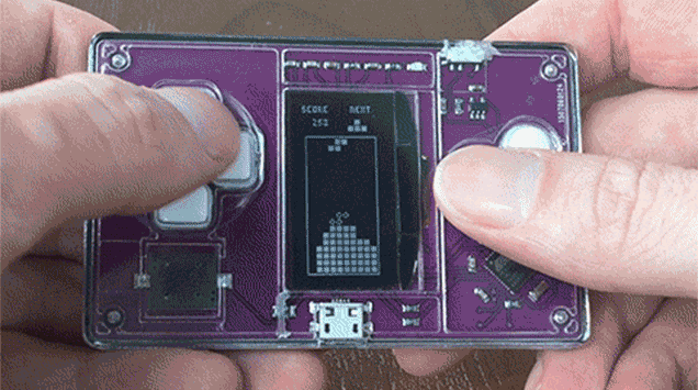 A Tiny Tetris-Playing Business Card Is Your New Discreet Distraction