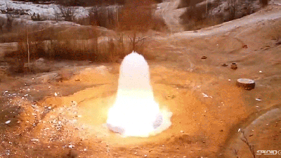 Blowing Up A Pool With Firecrackers Is Definitely The Awesomest Thing