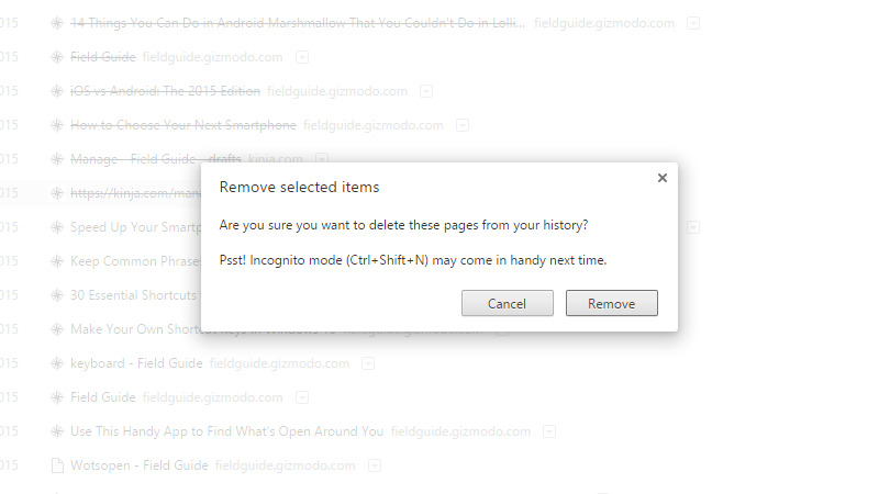 How To Delete Just One Site From Your Chrome Browsing History
