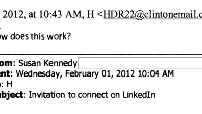 Not Even Hillary Clinton’s Secret Email Address Can Escape LinkedIn
