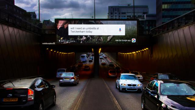 Google’s Testing Web-Style Responsive Ads On Huge London Billboards