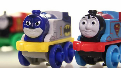 Oh No, There’s Going To Be More Of Those Horrifying Thomas The Tank Engine/DC Comics Mashup Toys
