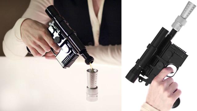 Take The First Shot With A Han Solo Blaster Flask