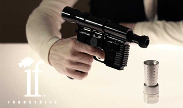 Take The First Shot With A Han Solo Blaster Flask