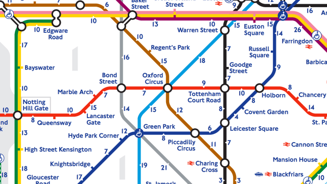New London Tube Map Shows How Long It Takes To Walk, Not Ride A Train