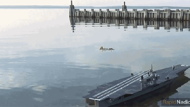 Landing An RC Plane On An RC Aircraft Carrier Is Mighty Impressive