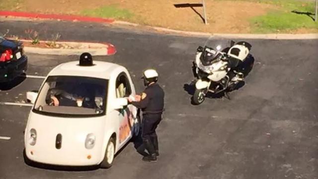 Not Even Google’s Self-Driving Car Can Escape The Cops