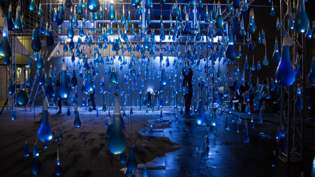 These Water-Filled Condom Raindrops Are Art To Raise Water Awareness