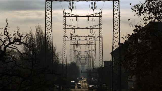 Fearless Engineering: This Street Stretches Out Between Electricity Pylons