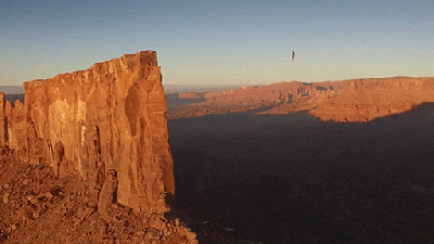 True Bad Arse Walks A Record Breaking 500 Metres Across A Slackline At Unbelievable Heights