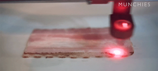 How A Laser Beam Cooks Bacon
