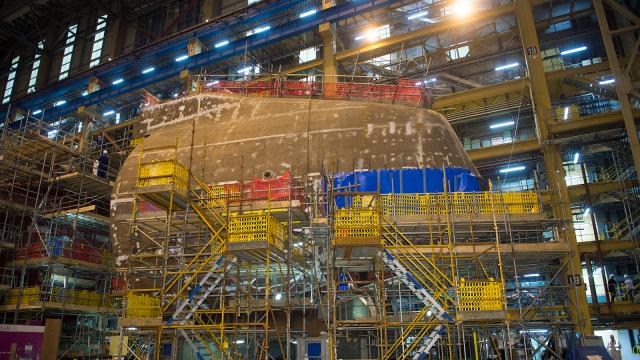 This Towering Egg Is The Nose Of UK’s Next Nuclear Submarine