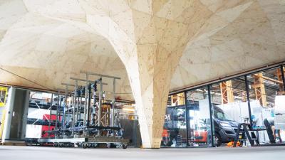 This Building’s Swooping Curves Were Fabricated By A Robot