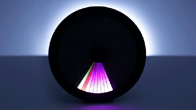 Time Passes As An Ever-Changing Rainbow On This Chromatic LED Clock