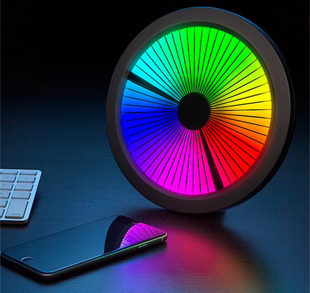 Time Passes As An Ever-Changing Rainbow On This Chromatic LED Clock
