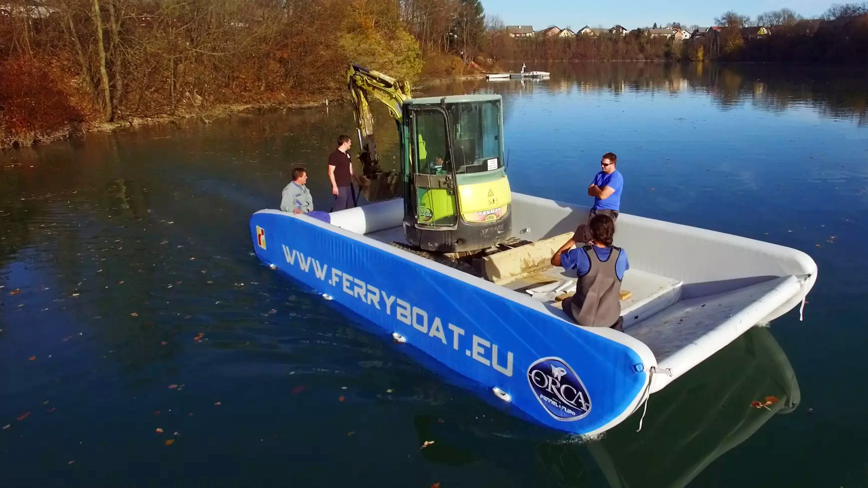 Save On Bridge Tolls With An Inflatable Ferry Strong Enough To Support A Car