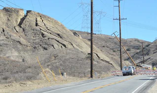 What The Hell Caused This California Road To Suddenly Rise Up And Crumble?