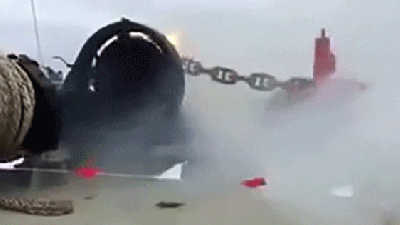 Watch A Ship’s Anchor Go Completely Out Of Control