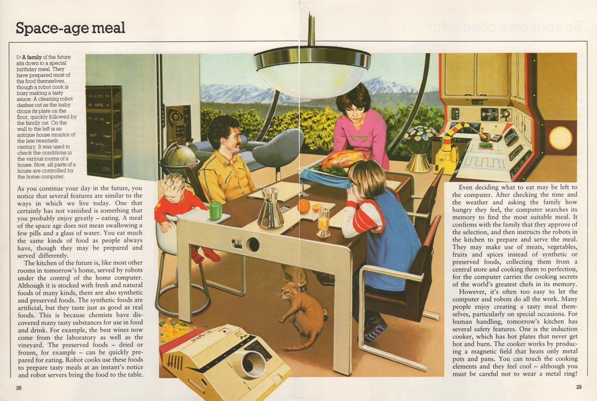 This Family Dinner Of The Future From 1981 Looks Depressing As Hell