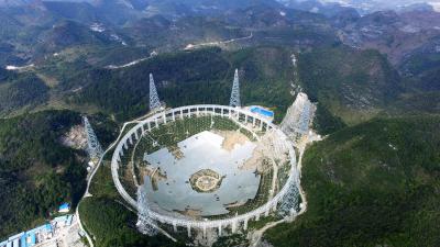 The World’s Largest Radio Telescope Dish Is Taking Shape Like A Giant Puzzle