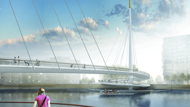 London’s New Bridge For Pedestrians Solves A Common Problem With Clever Engineering