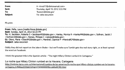 A Hillary Clinton Salsa Dancing Email Mystery In Two Parts