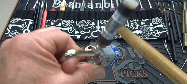 How To A Master Lock With A Small Hammer