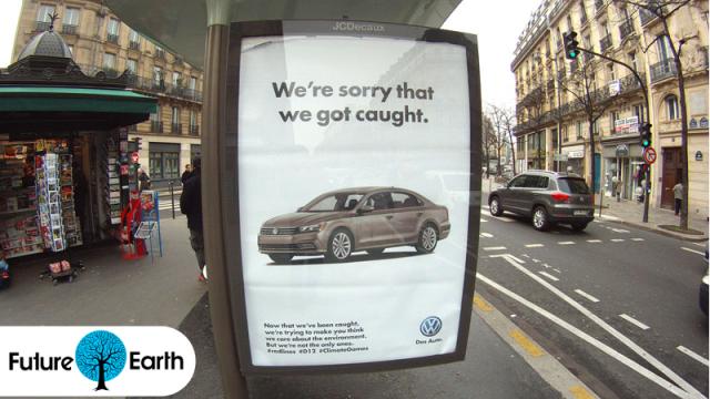 Paris Is Covered In Fake Ads That Mock The Climate Talks’ Corporate Sponsors