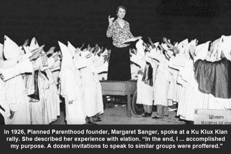 Margaret Sanger Once Spoke To The KKK, But This Photo Of The Speech Is Very Fake