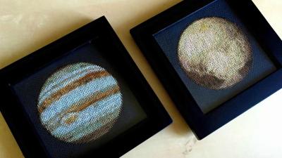 Cross-Stitched Planets Are The Perfect Handmade Gift For Space Nerds